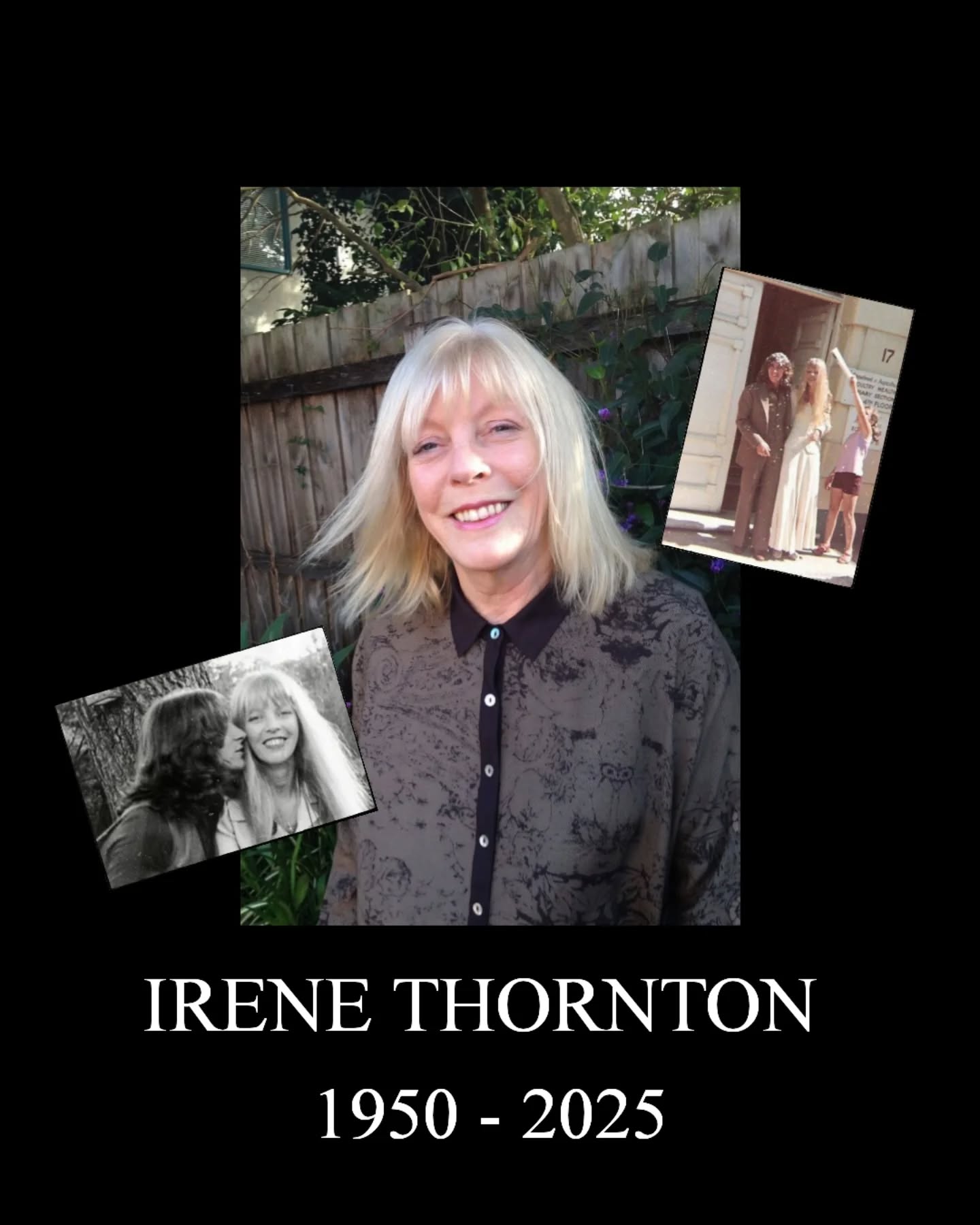 Irene Thornton Death; AC/DC Australian Singer, Bon Scott